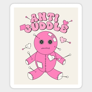 Anti Cuddle Bear Pink Love Magnet